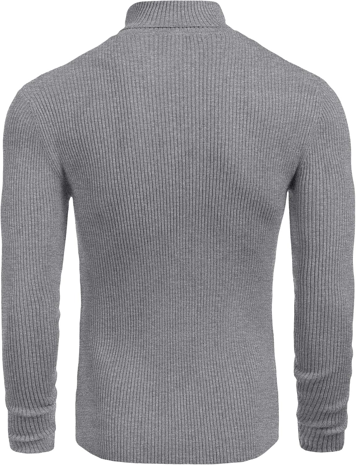 Mens Ribbed Slim Fit Knitted Pullover Casual Turtleneck Sweater | Premium Anti-Shrink Knit Turtleneck. Soft, Warm & Stretchy—Perfect for Casual, Work or Outdoor Wear in Fall/Winter.