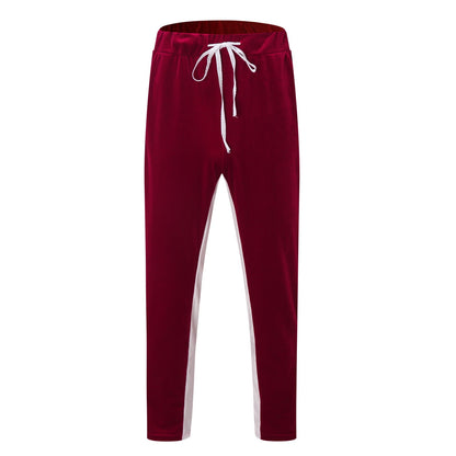 Velour Tracksuit Mens,2023 Men'S Velour Tracksuit 2 Pieces Winter Warm Full Zip up Jacket Sweatpants Fitness Sportswear Sweatsuit Jogger Sets